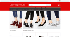Desktop Screenshot of loewen-press.de