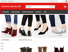 Tablet Screenshot of loewen-press.de